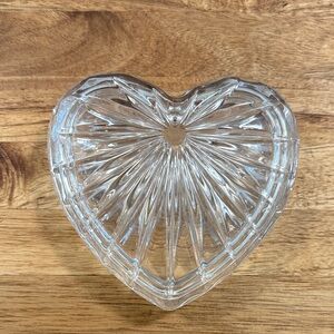 Heart-Shaped Glass Trinket Dish